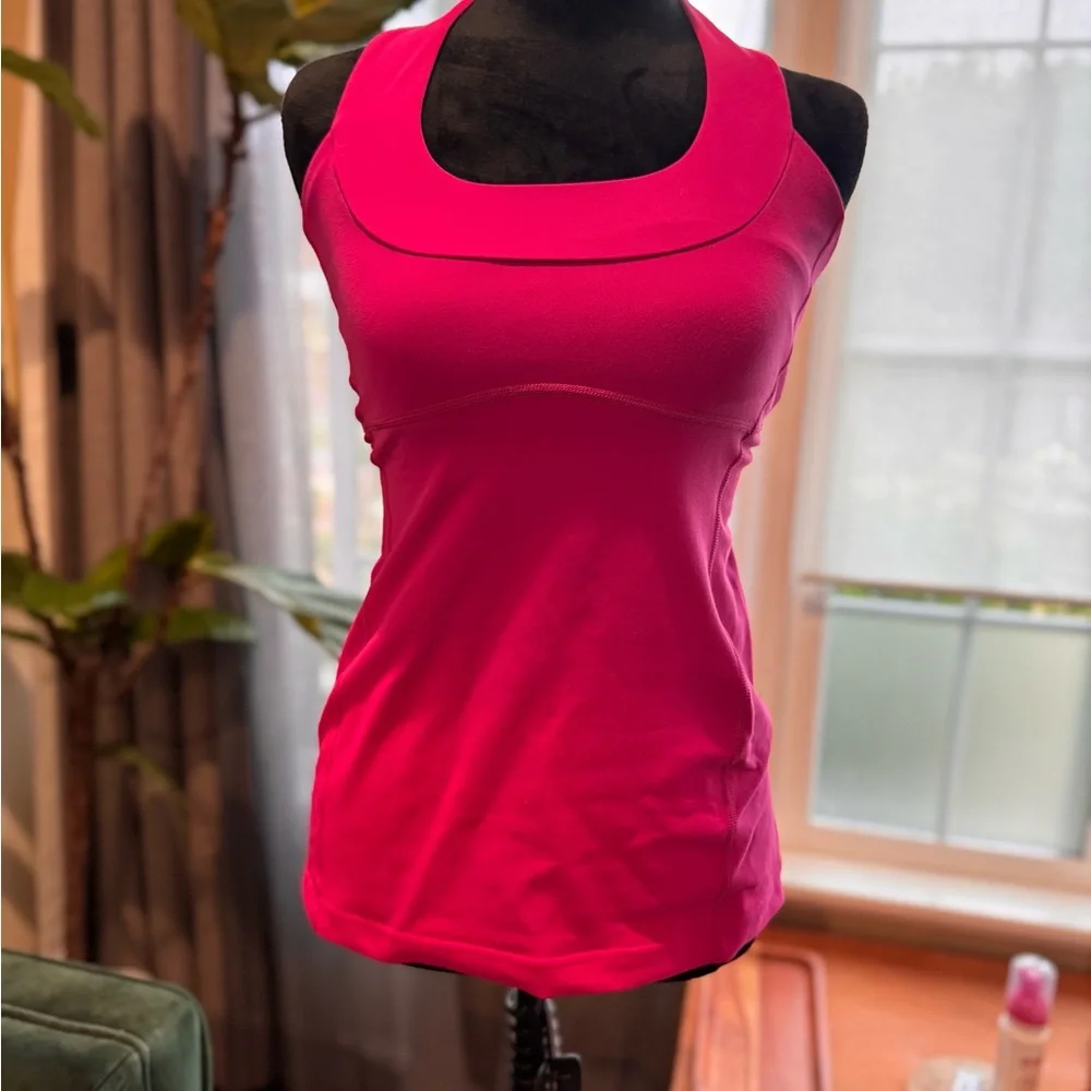 Lululemon Fuchsia Racerback Tank Top - Picture 1 of 5